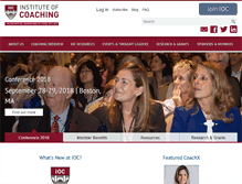 Tablet Screenshot of instituteofcoaching.org